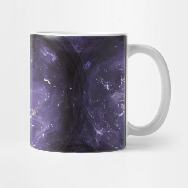 Purple Planets Space Galaxy by Moon Art